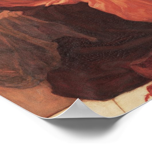 Frederic Lord Leighton Flaming June Square Art Poster (Hoek)