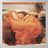 Frederic Lord Leighton Flaming June Square Art Poster (Voorkant)