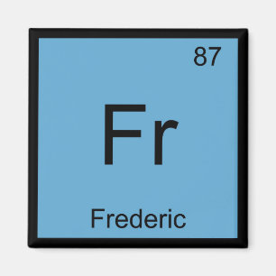 Frederic naam chemie element periodiek systeem magneet