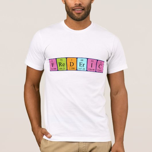 Frederic periodieke table name shirt (Voorkant)