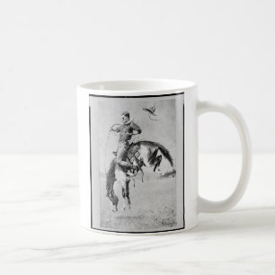 Frederic Remington Cowboy on Bronco Koffiemok