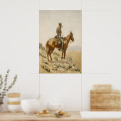 Frederic Remington Cowboy Schilderij Westerse Kuns Poster (Keuken)