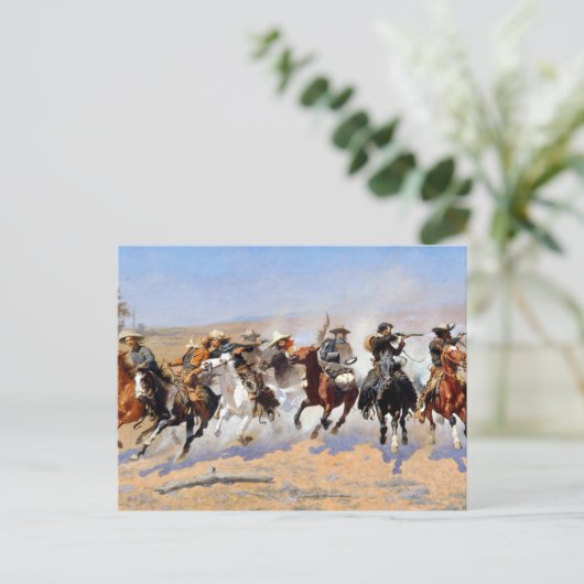 Frederic Remington Dash voor de Timber Briefkaart (Staand voorkant)