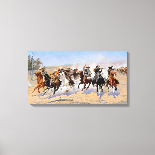 Frederic Remington Dash voor de Timber Canvas Afdruk (Voorkant)