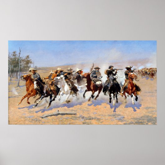 Frederic Remington Dash voor de Timber Poster (Voorkant)