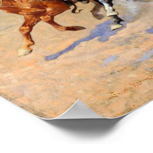 Frederic Remington Dash voor de Timber Poster (Hoek)