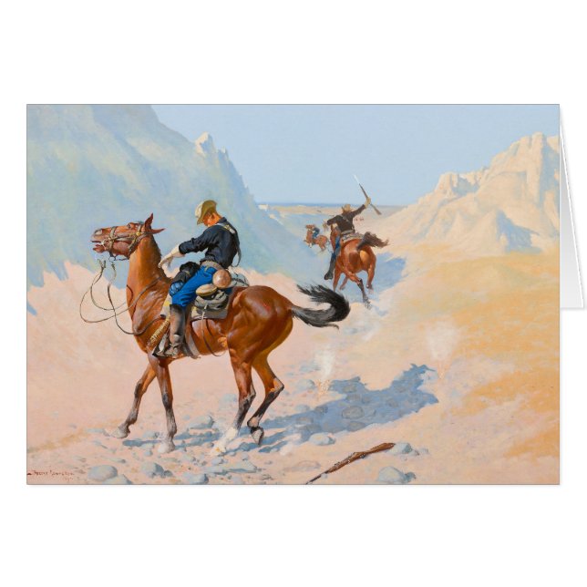 Frederic Remington - de Advance-Guard of de Mil (Voorkant Horizontaal)