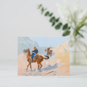 Frederic Remington - de Advance-Guard of de Mil Briefkaart (Staand voorkant)
