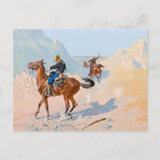 Frederic Remington - de Advance-Guard of de Mil Briefkaart (Voorkant)