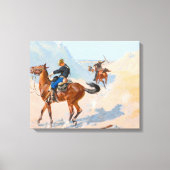 Frederic Remington - de Advance-Guard of de Mil Canvas Afdruk (Voorkant)