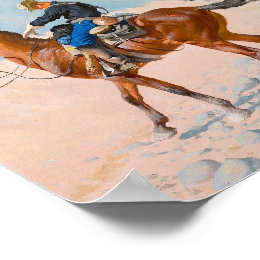 Frederic Remington - de Advance-Guard of de Mil Poster (Hoek)
