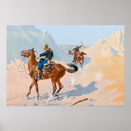 Frederic Remington - de Advance-Guard of de Mil Poster (Voorkant)