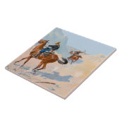 Frederic Remington - de Advance-Guard of de Mil Tegeltje (Zijkant)