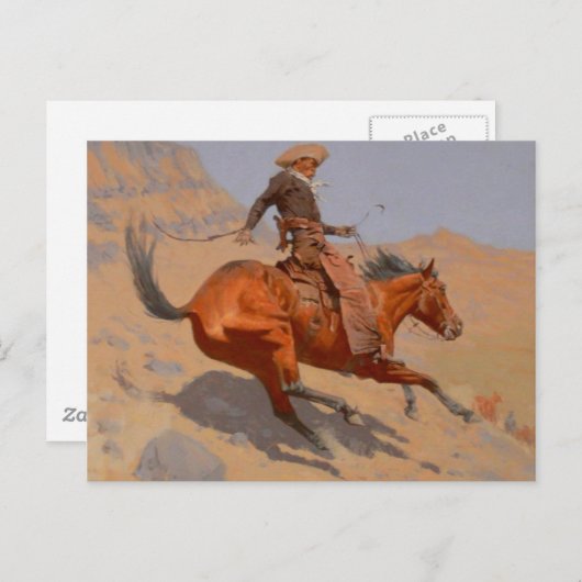 Frederic Remington - De Cowboy Briefkaart (Voorkant / Achterkant)