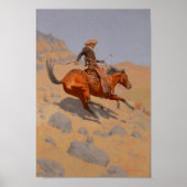 Frederic Remington - De Cowboy Poster (Voorkant)