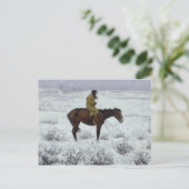 Frederic Remington - De Herd Boy Briefkaart (Staand voorkant)