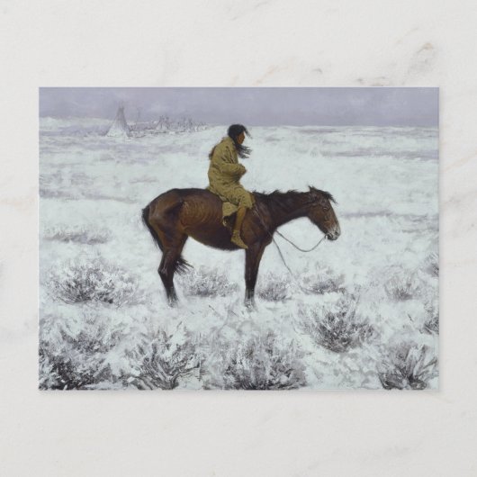 Frederic Remington - De Herd Boy Briefkaart (Voorkant)
