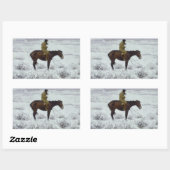 Frederic Remington - De Herd Boy Rechthoekige Sticker (Vel)