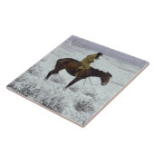 Frederic Remington - De Herd Boy Tegeltje (Zijkant)