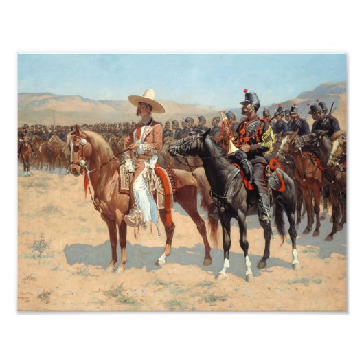 Frederic Remington - De Mexicaanse Majoor Foto Afdruk (Voorkant)