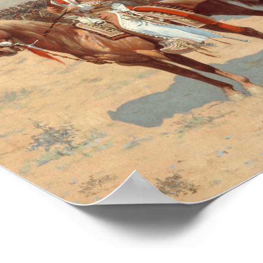 Frederic Remington - De Mexicaanse Majoor Poster (Hoek)