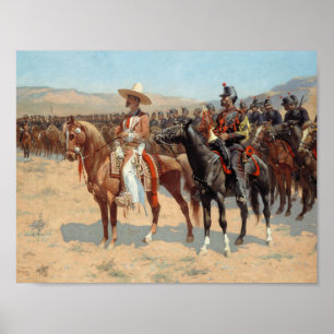 Frederic Remington - De Mexicaanse Majoor Poster