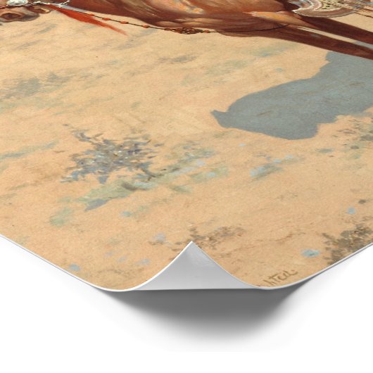 Frederic Remington - De Mexicaanse Majoor Poster (Hoek)