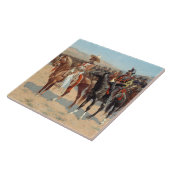 Frederic Remington - De Mexicaanse Majoor Tegeltje (Zijkant)