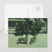 Frederic Remington - De oproep tot hulp Briefkaart (Voorkant / Achterkant)