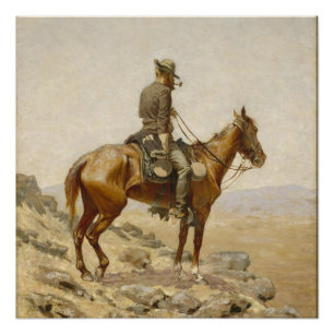 Frederic Remington - De zoektocht Perfect Poster
