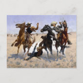 Frederic Remington die een kameraad vormt Briefkaart (Voorkant)