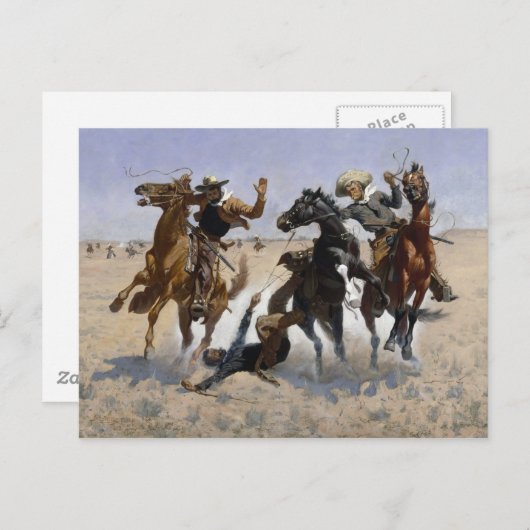 Frederic Remington - een complot aandoen Briefkaart (Voorkant / Achterkant)