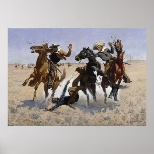 Frederic Remington - een complot aandoen Poster (Voorkant)