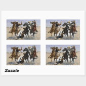 Frederic Remington - een complot aandoen Rechthoekige Sticker (Vel)