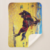 Frederic Remington Een Koude Dag In De Weide Sherpa Deken (Voorkant)