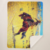 Frederic Remington een koude dag in het bereik Sherpa Deken (Voorkant)