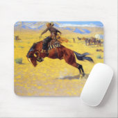 Frederic Remington een koude morgen op het bereik Muismat (Met muis)