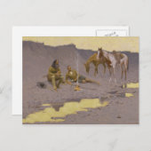 Frederic Remington - Een nieuwjaar op de Cimarron Feestdagenkaart (Voorkant / Achterkant)