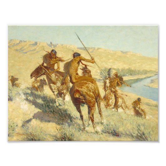Frederic Remington - Episode van het Pistool Buffa Foto Afdruk (Voorkant)