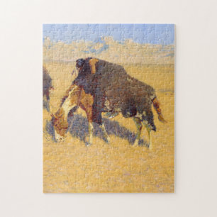 Frederic Remington - Indiërs simuleren Buffalo Legpuzzel