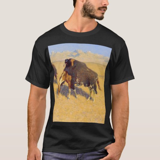 Frederic Remington - Indiërs simuleren Buffalo T-shirt (Voorkant)