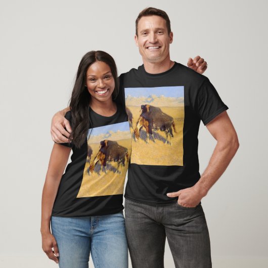 Frederic Remington - Indiërs simuleren Buffalo T-shirt (Unisex)