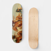 Frederic Remington is de buffelloper (1909) Persoonlijk Skateboard (Voorkant)