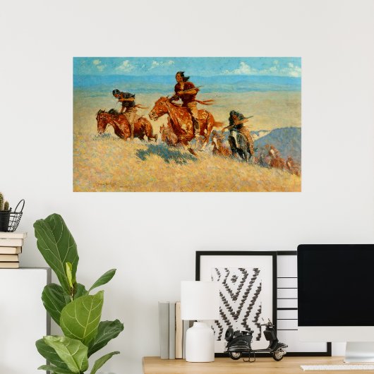 Frederic Remington is de buffelloper (1909) Poster (Thuiskantoor)