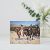 Frederic Remington is de Mexicaanse majoor (1889) Briefkaart (Staand voorkant)