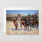 Frederic Remington is de Mexicaanse majoor (1889) Briefkaart (Voorkant / Achterkant)