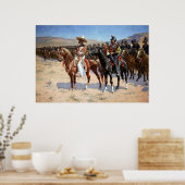 Frederic Remington is de Mexicaanse majoor (1889) Poster (Keuken)