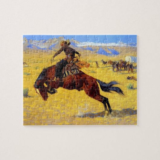 Frederic Remington Kunst “Een koude ochtend op de Legpuzzel (Horizontaal)