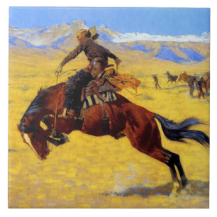 Frederic Remington Kunst “Een koude ochtend op de  Tegeltje