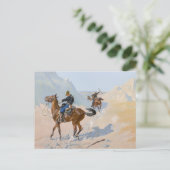 Frederic Remington Militair Offer (De hinderlaag) Briefkaart (Staand voorkant)